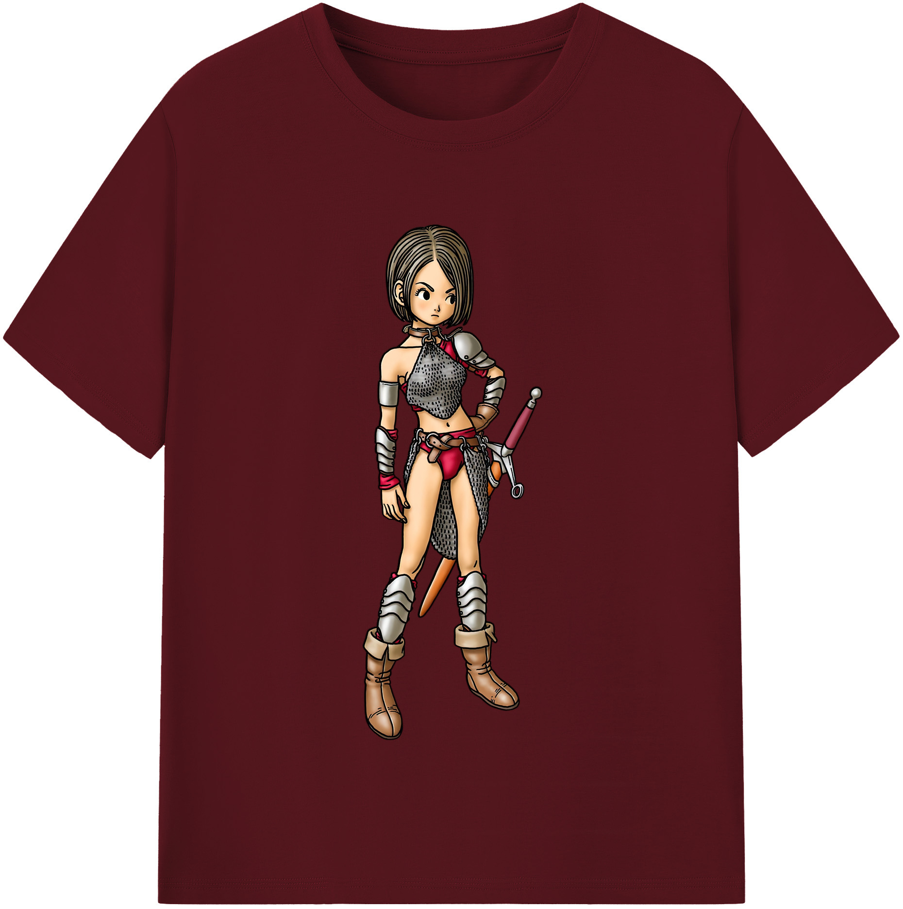 （画像用） ドラゴンクエスト Doragon Kuesuto Dragon Quest 綿100％半袖Tシャツ（フロントプリント）
